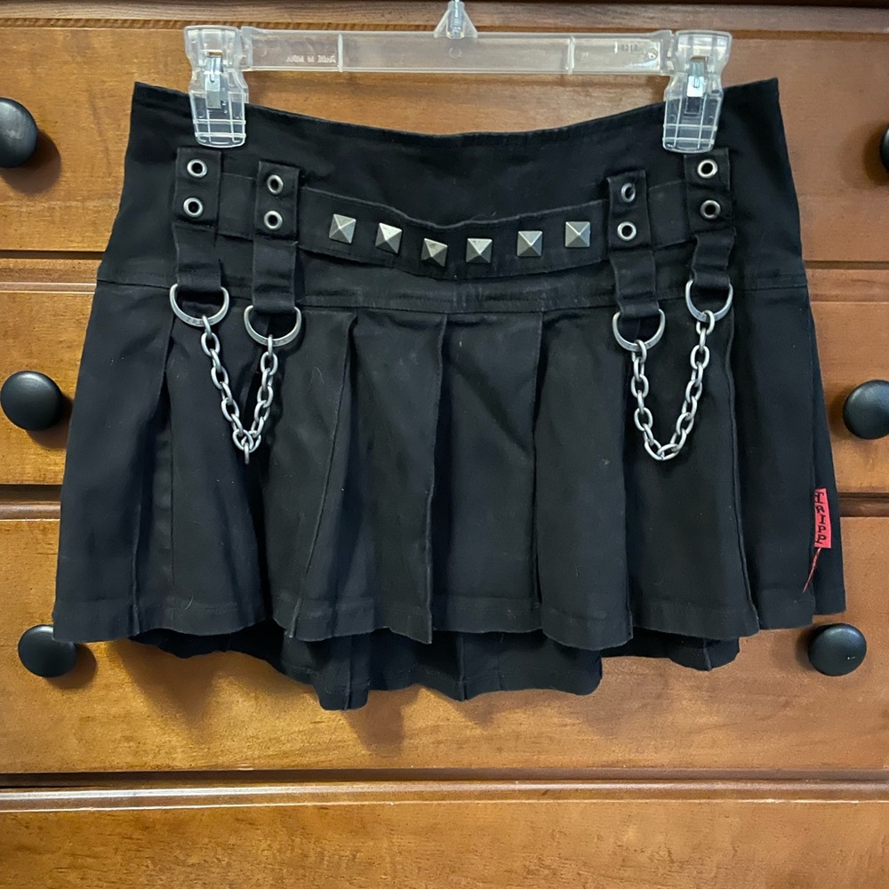 TRIPP Pleated Skirt with Chains and Studs